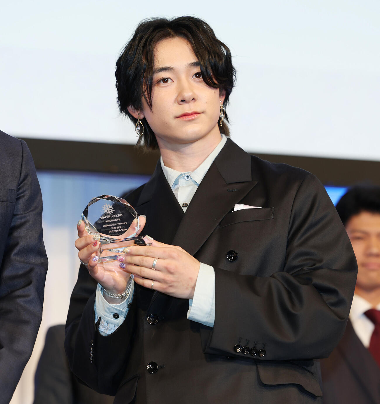「SNOW AWARD」で優秀選手賞を受賞した戸塚優斗（撮影・宮地輝）