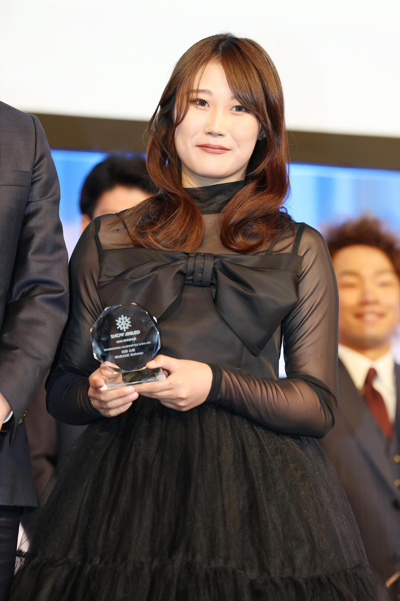 「SNOW AWARD」で優秀選手賞を受賞した村瀬心椛（撮影・宮地輝）