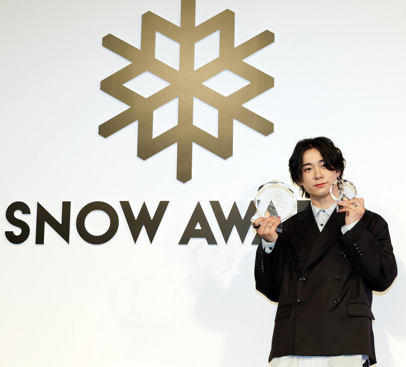 「SNOW AWARD」で最優秀選手賞を受賞した戸塚優斗（撮影・宮地輝）