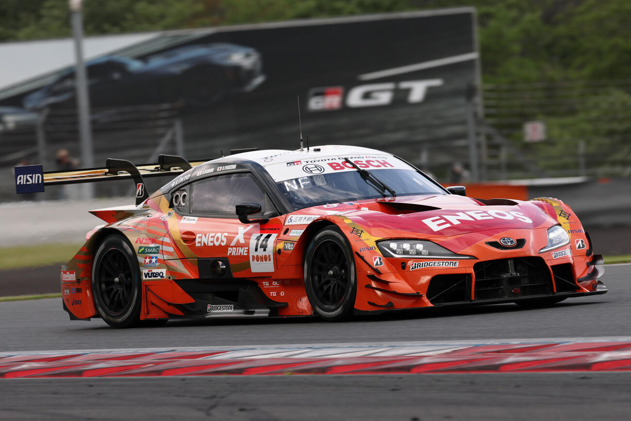 GT500クラスでポールポジションを獲得した14号車（GTA提供）