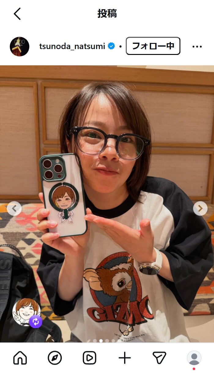 角田夏実さんのインスタグラムから