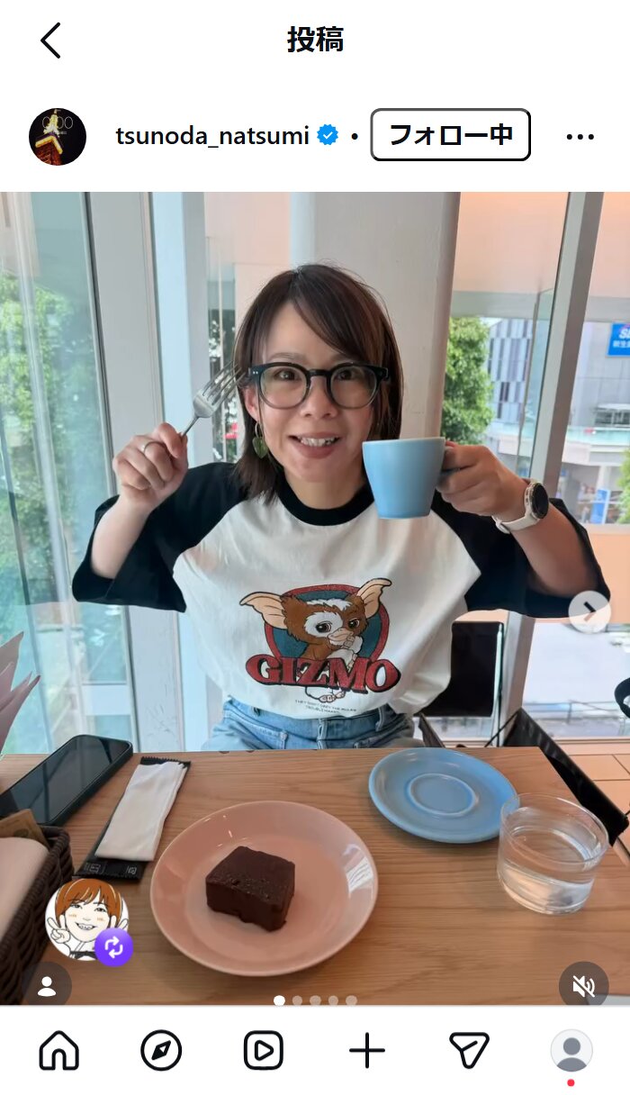 角田夏実さんのインスタグラムから