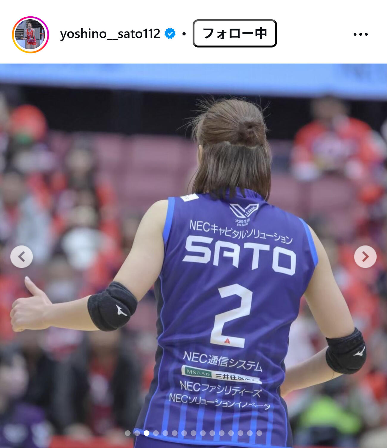 佐藤淑乃のインスタグラムから
