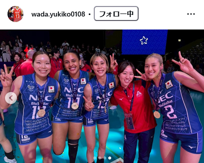 和田由紀子のインスタグラムから