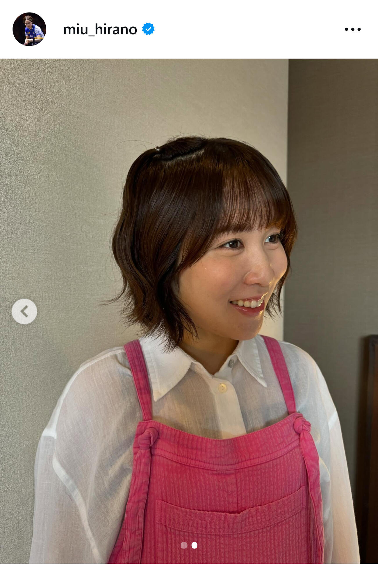 平野美宇のインスタグラムから