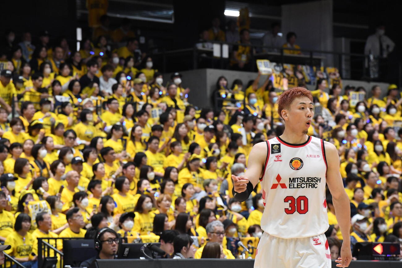 宇都宮対名古屋D　ポーズを決める今村佳太