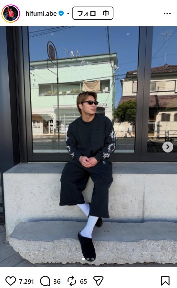 阿部一二三のインスタグラムから