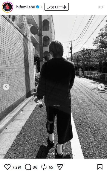 阿部一二三のインスタグラムから