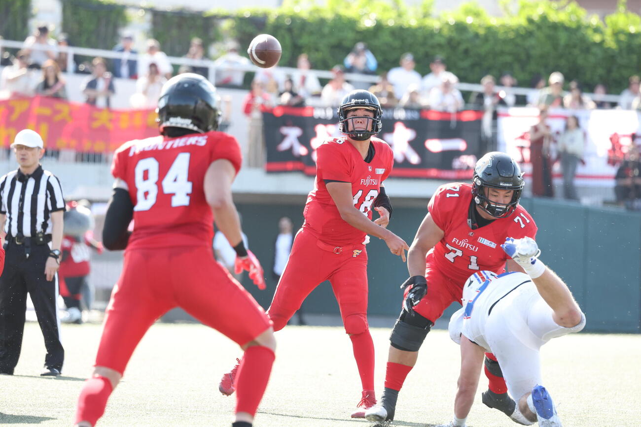 開幕戦を勝利した富士通（C）Fujitsu