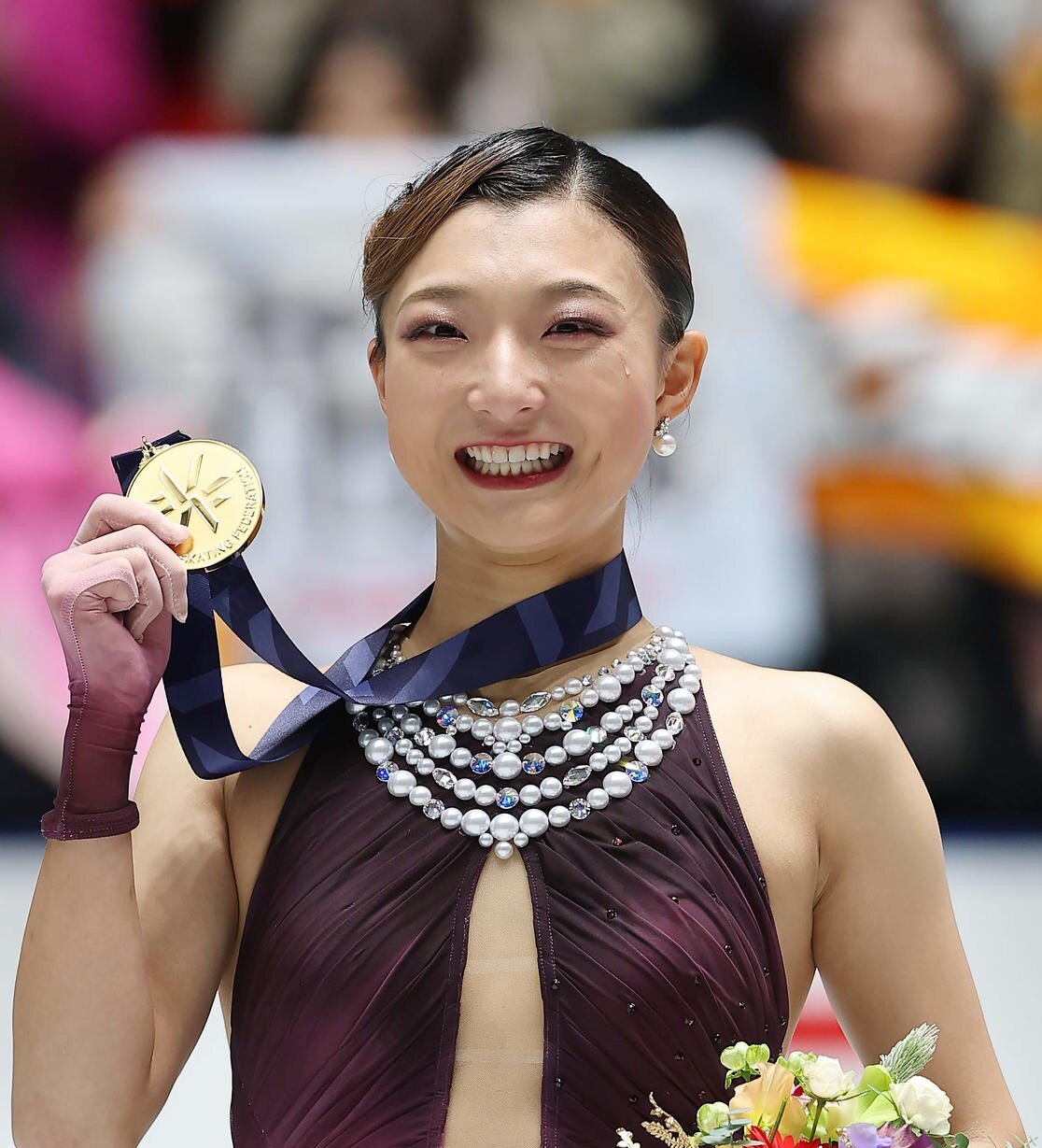 フィギュアスケート女子の坂本花織（2025年12月撮影）