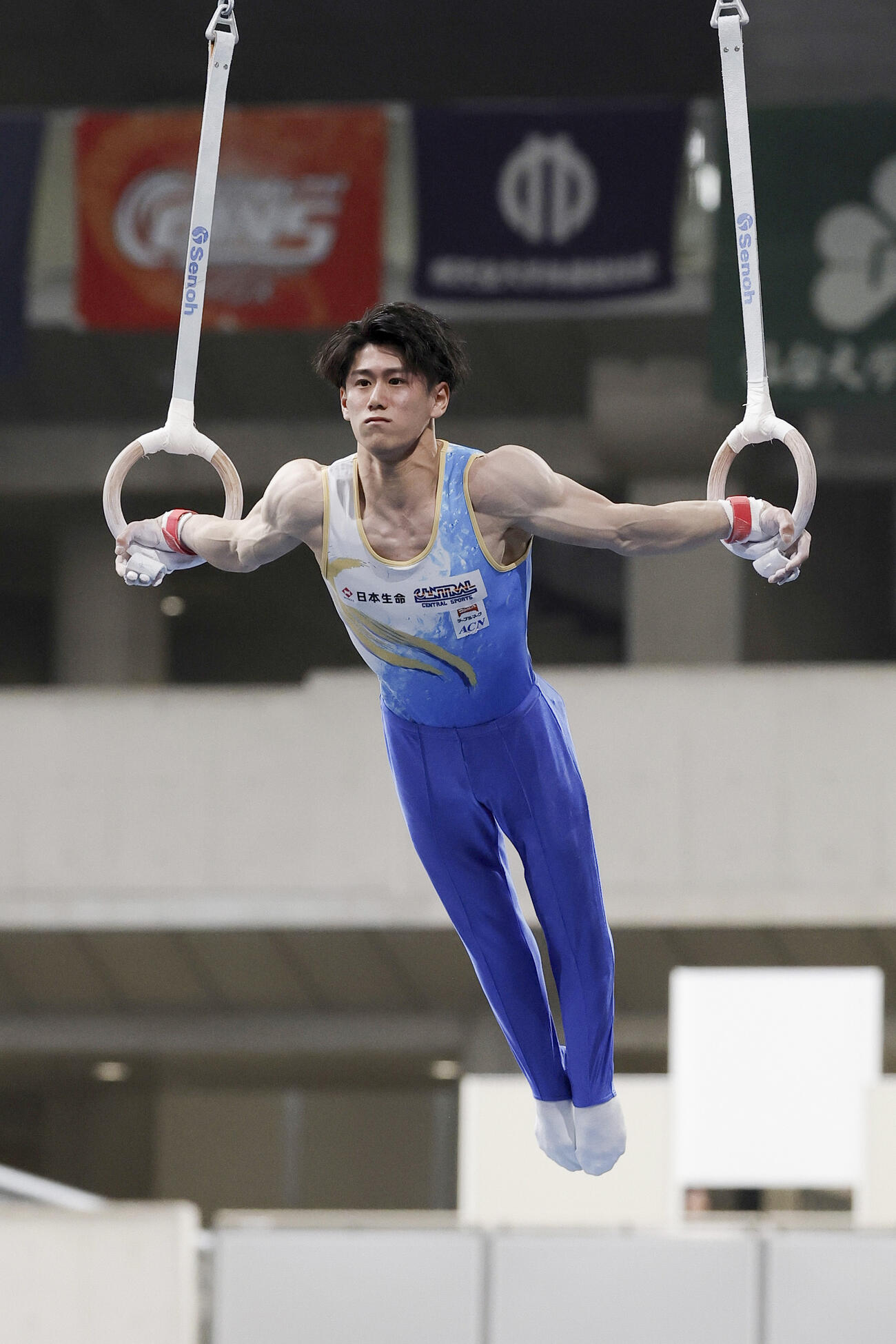 男子個人総合　橋本大輝のつり輪（共同）