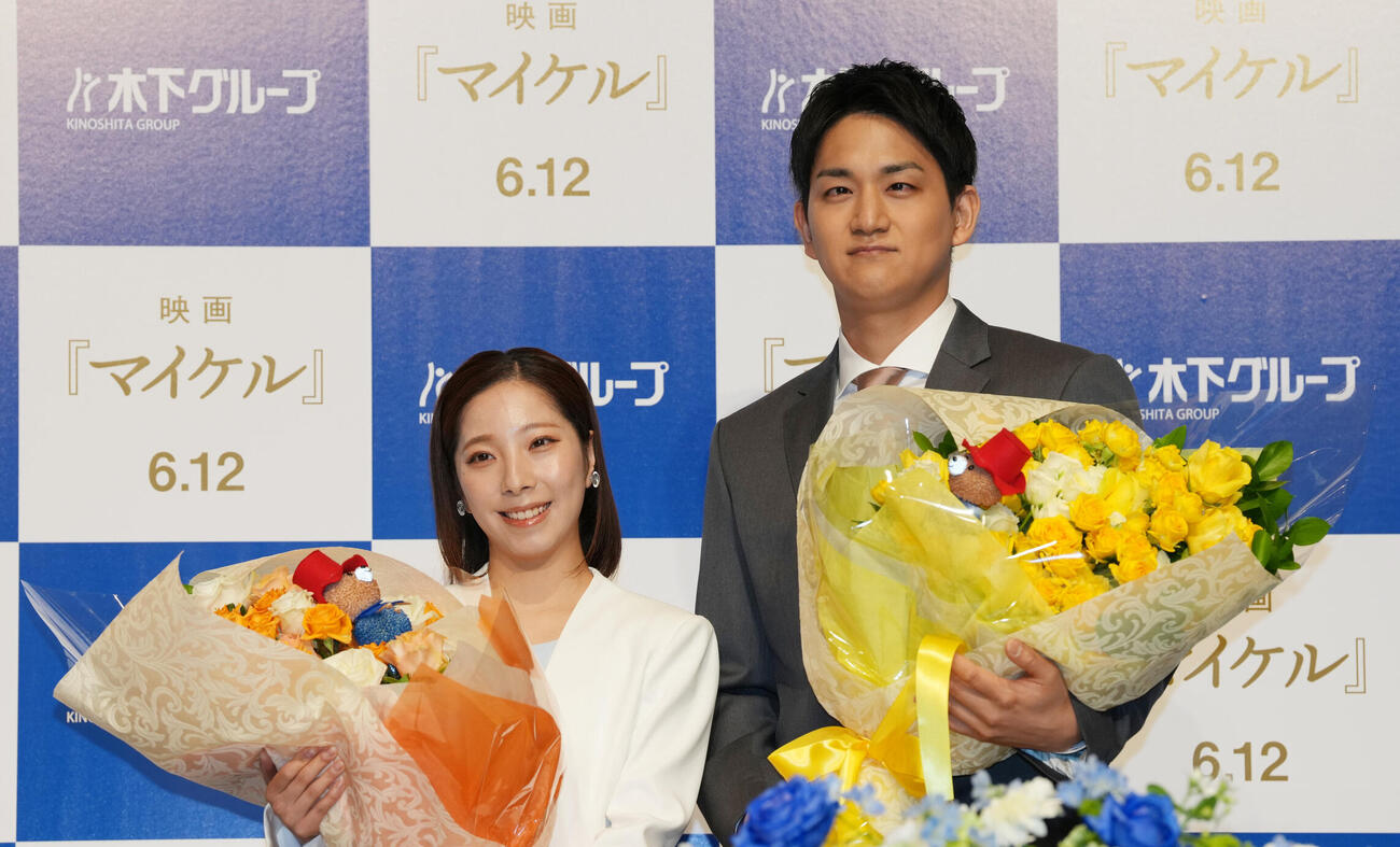 三浦璃来さん（左）と木原龍一さん（2026年4月撮影）