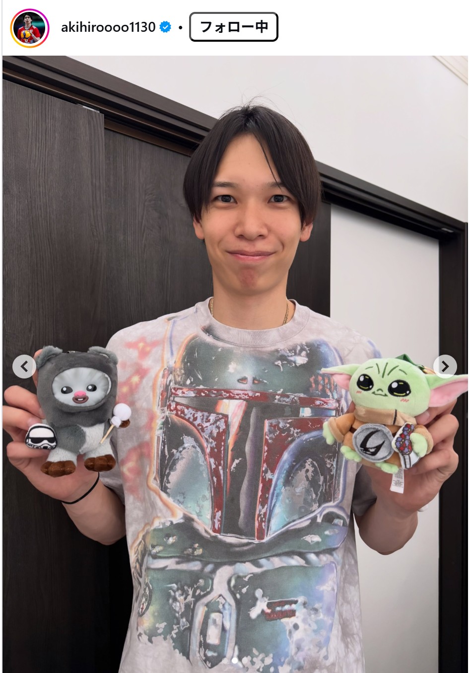 山内晶大のインスタグラムから
