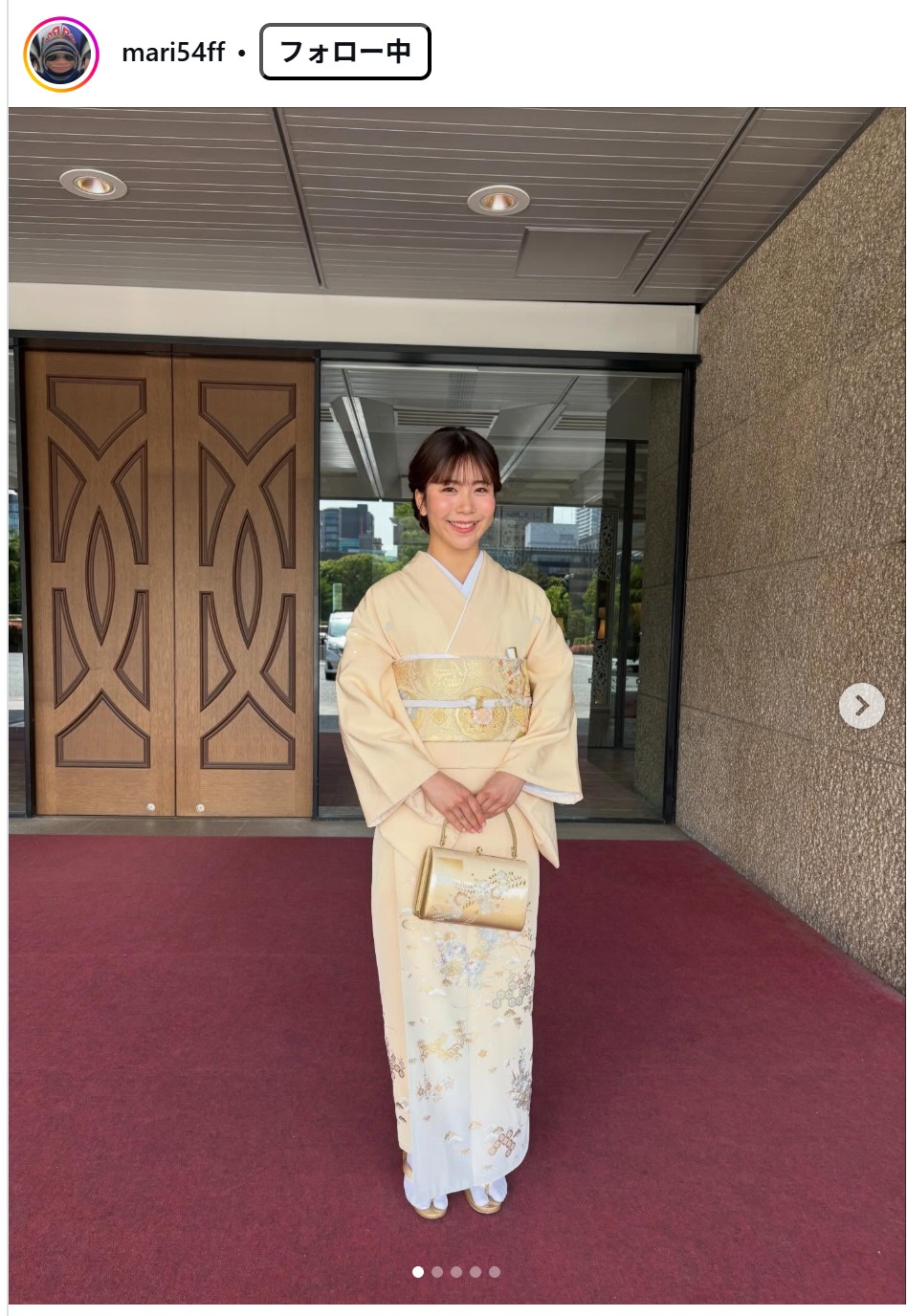 深田茉莉のインスタグラムから