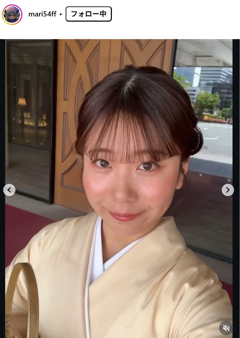 深田茉莉のインスタグラムから