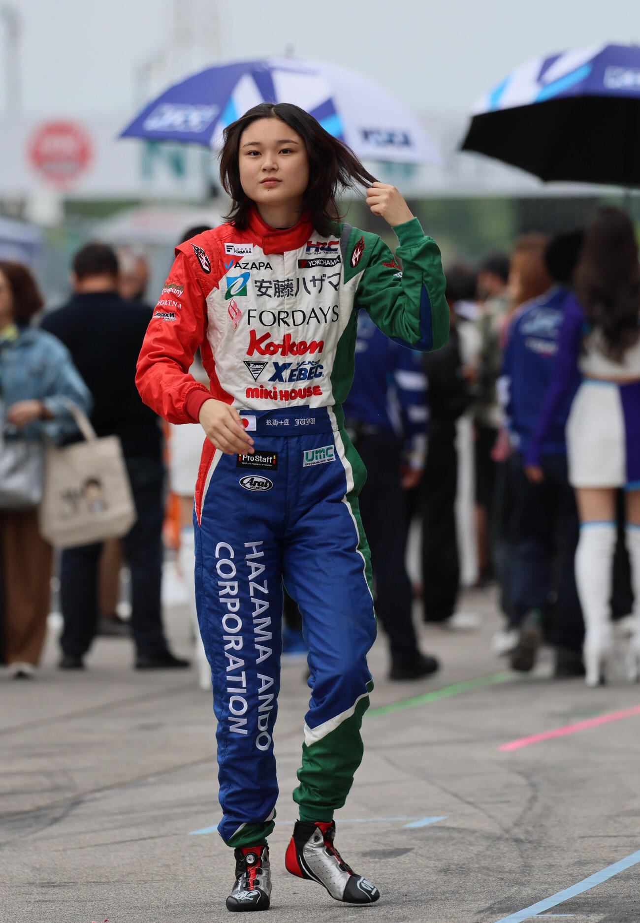 スーパーフォーミュラ第4戦　　大荒れのレースで14位完走となったJuju（HAZAMA ANDO Triple Tree Racing）（撮影・宮崎幸一）
