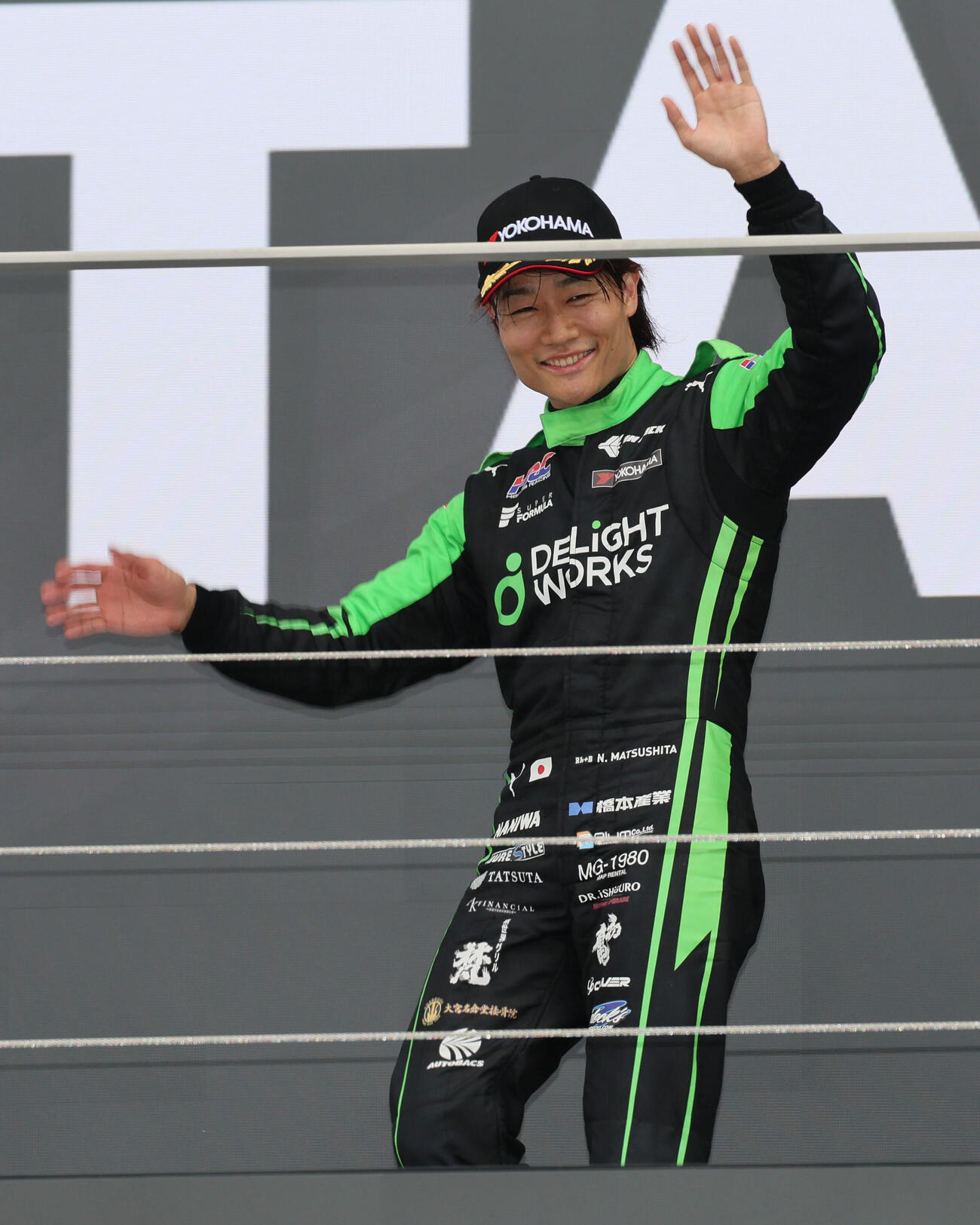 スーパーフォーミュラ第4戦で2位となった松下信治（DELiGHTWORKS RACING）（撮影・宮崎幸一）