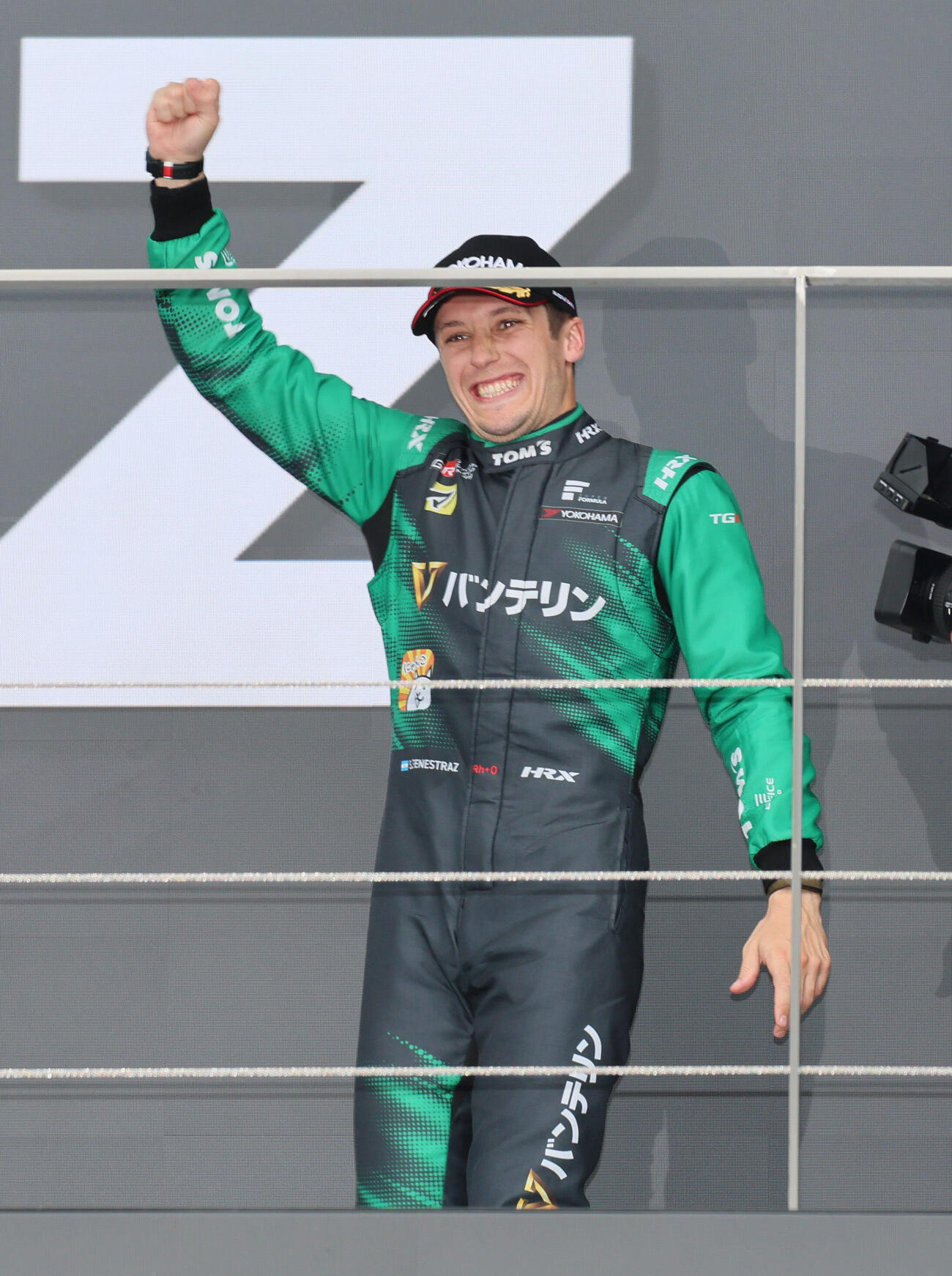 スーパーフォーミュラ第4戦を制したサッシャ･フェネストラズ（VANTELIN TEAM TOM’S）（撮影・宮崎幸一）