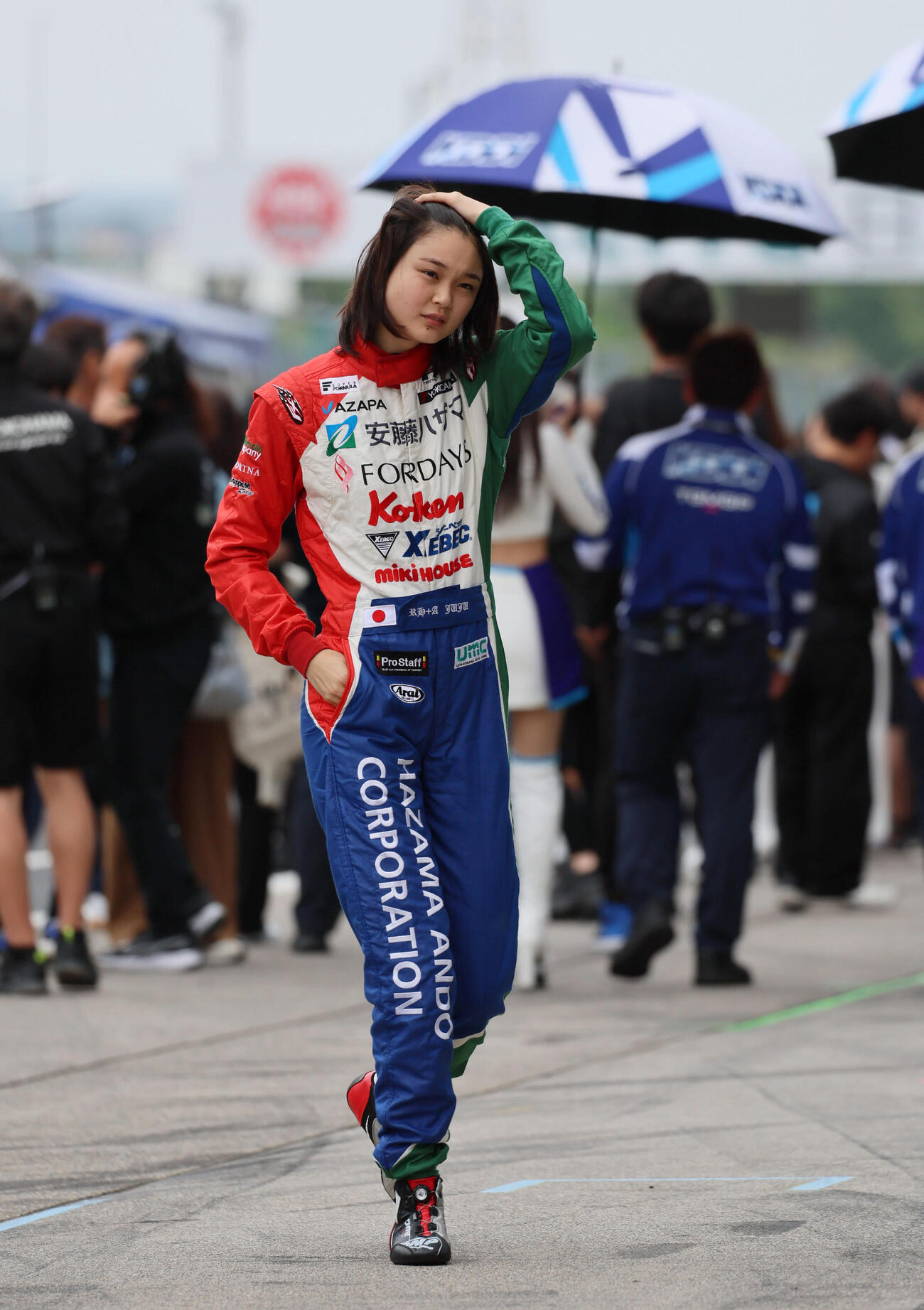 スーパーフォーミュラ第4戦　　大荒れのレースで14位完走となったJuju（HAZAMA ANDO Triple Tree Racing）（撮影・宮崎幸一）＝2026年5月23日