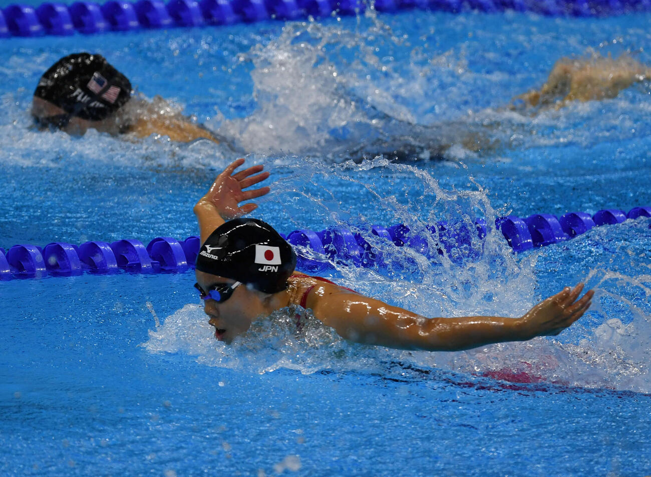 リオデジャネイロ五輪　競泳女子200メートルバタフライ決勝　2分5秒20で銅メダルを獲得する星奈津美さん（16年8月撮影）