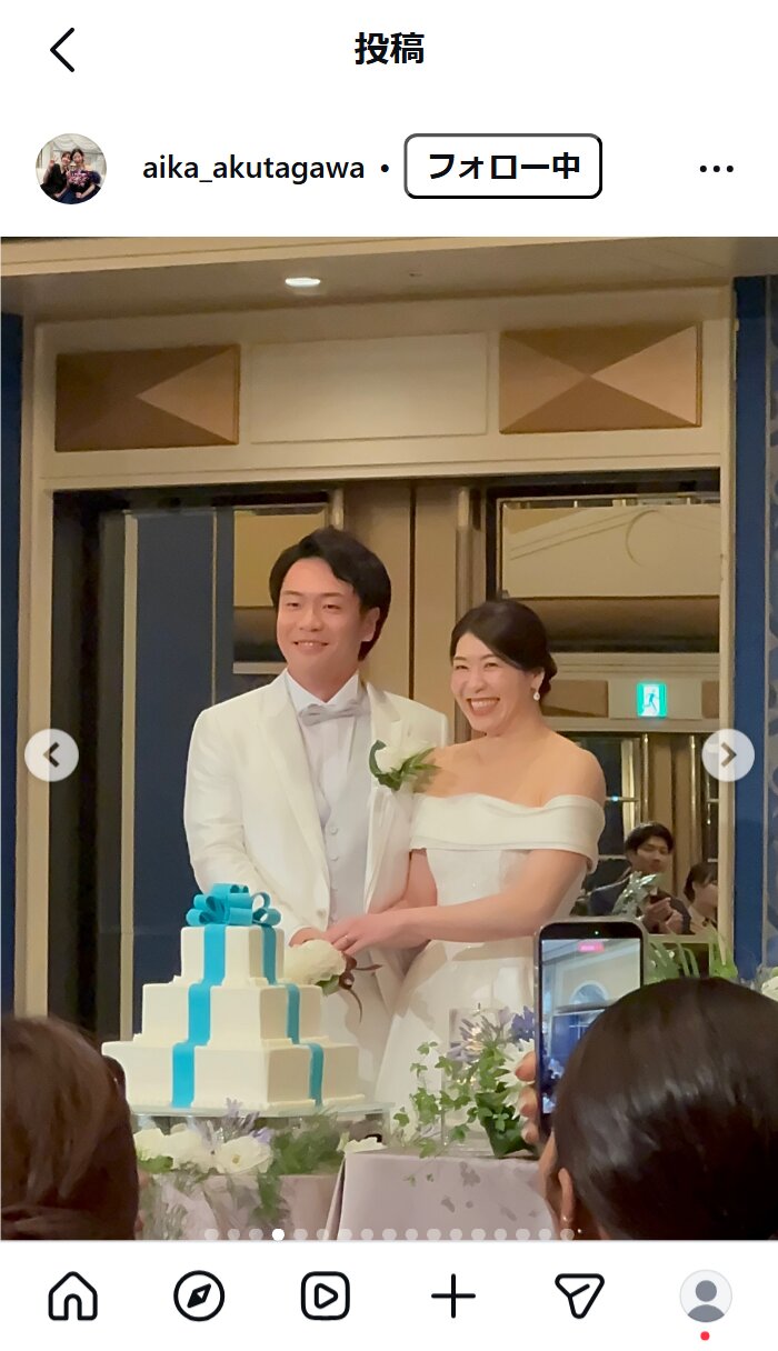 芥川愛加さんのインスタグラムから