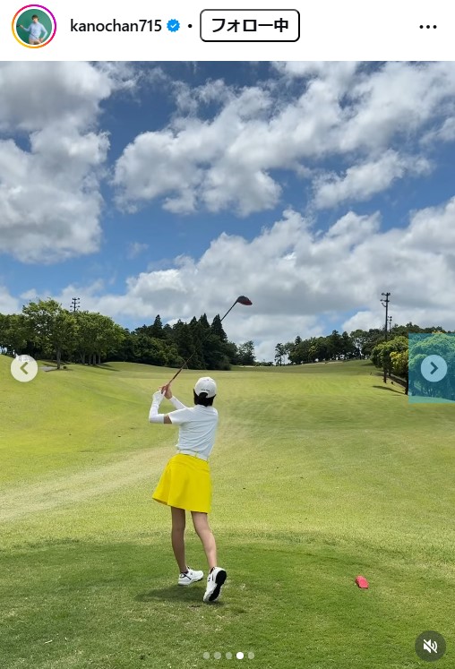 狩野舞子さんのインスタグラムから