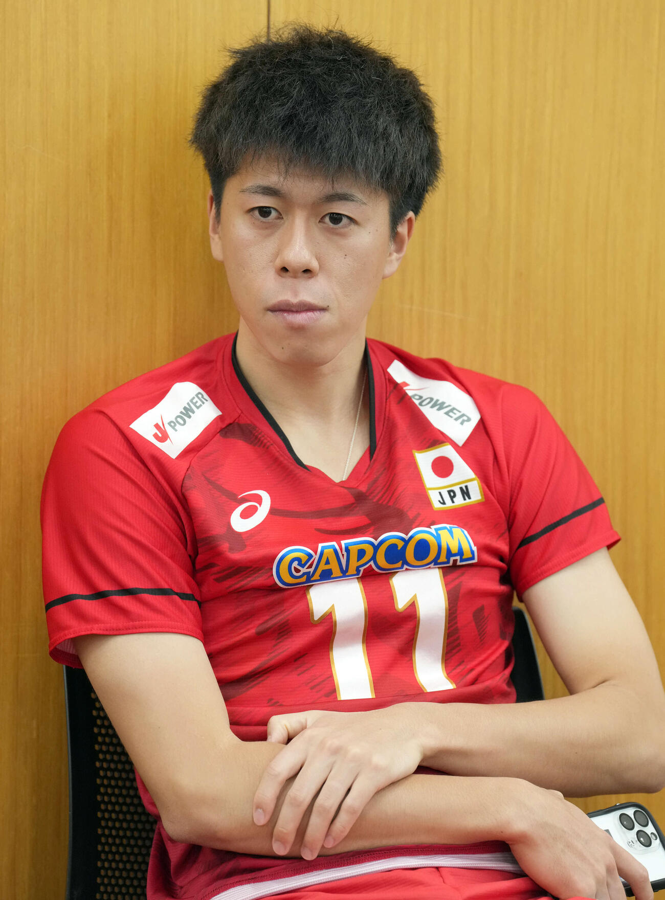 バレーボール男子日本代表富田将馬（2025年8月撮影）