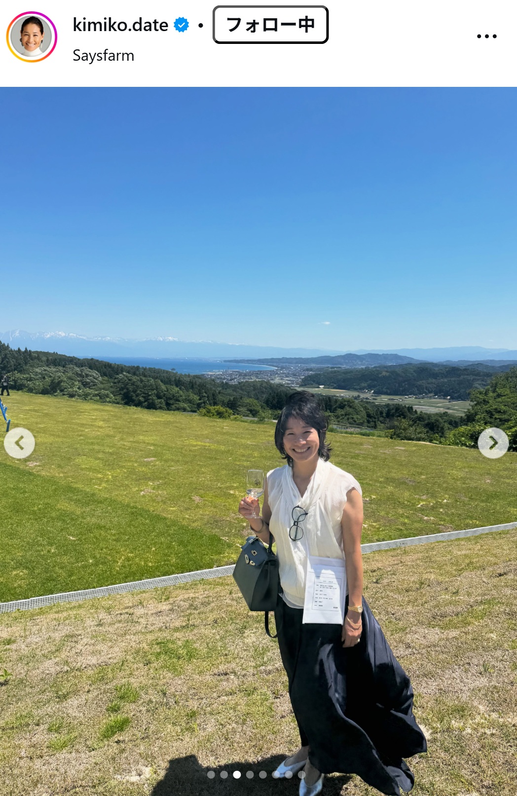 伊達公子さんのインスタグラムから