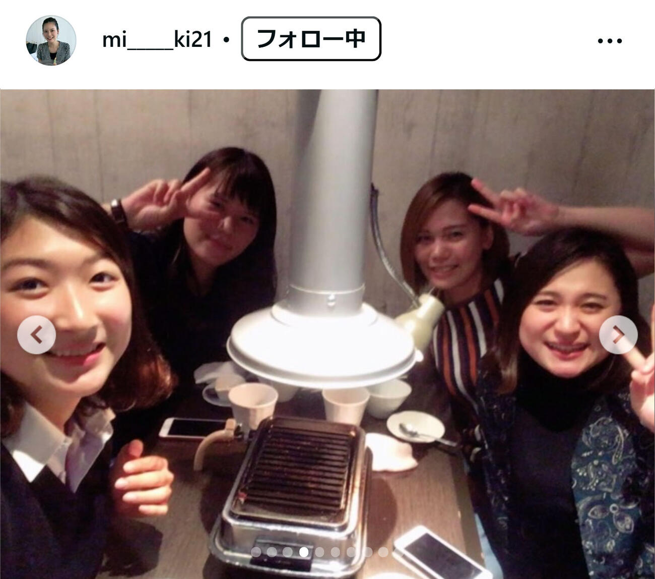 内田美希さんのインスタグラムから