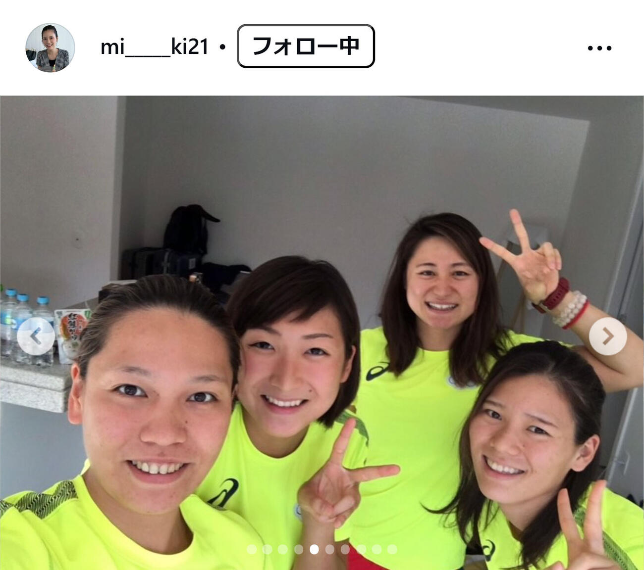 内田美希さんのインスタグラムから
