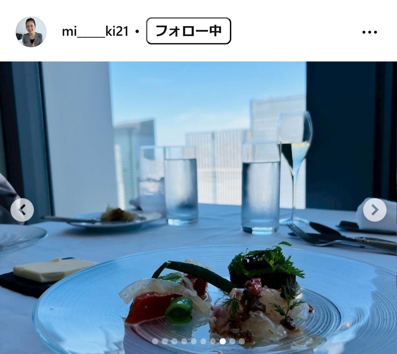 内田美希さんのインスタグラムから