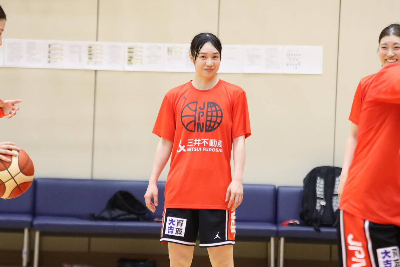 アジア大会に向けた合宿に参加する常田亜美（撮影・保坂果那)
