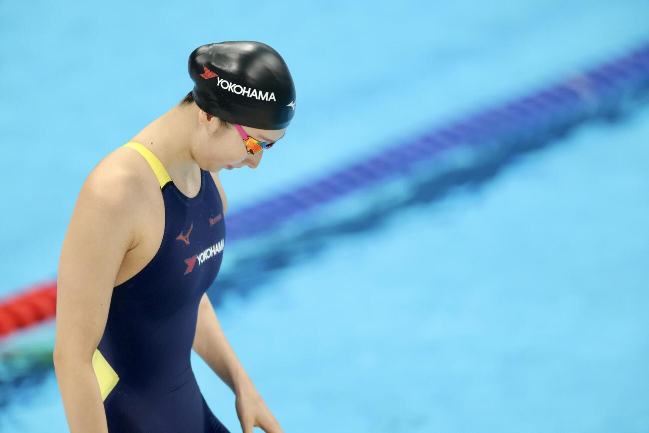 第102回日本選手権水泳競技大会　第3日　女子50メートルバタフライ予選に臨む池江璃花子（撮影・河田真司）＝2026年6月6日