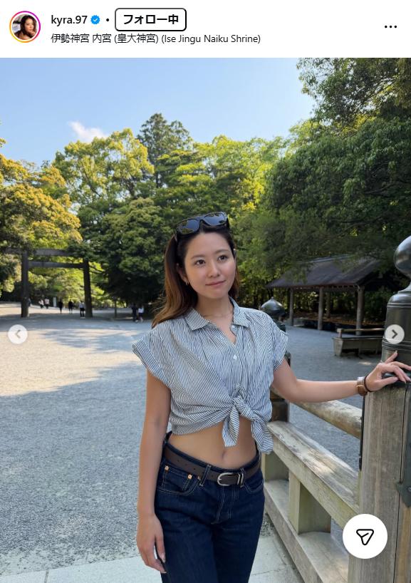 白波瀬海来のインスタグラムから