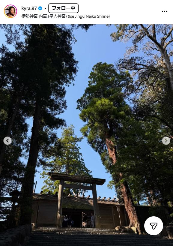 白波瀬海来のインスタグラムから