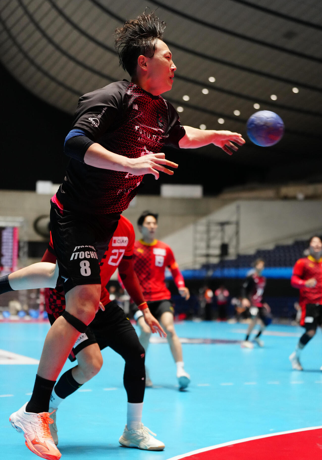 リーグH　プレーオフ　準々決勝　ジークスター東京対大崎埼玉　後半、ゴールを決めるジークスター東京元木博紀（撮影・鈴木みどり）＝2026年6月12日