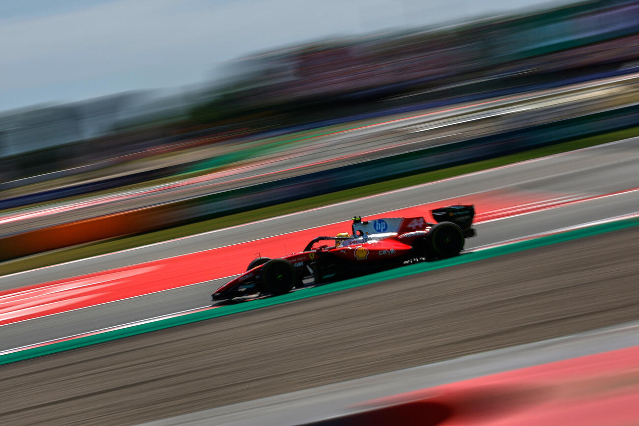 F1カタルーニャ・グランプリを制したフェラーリのルイス・ハミルトン（AP）