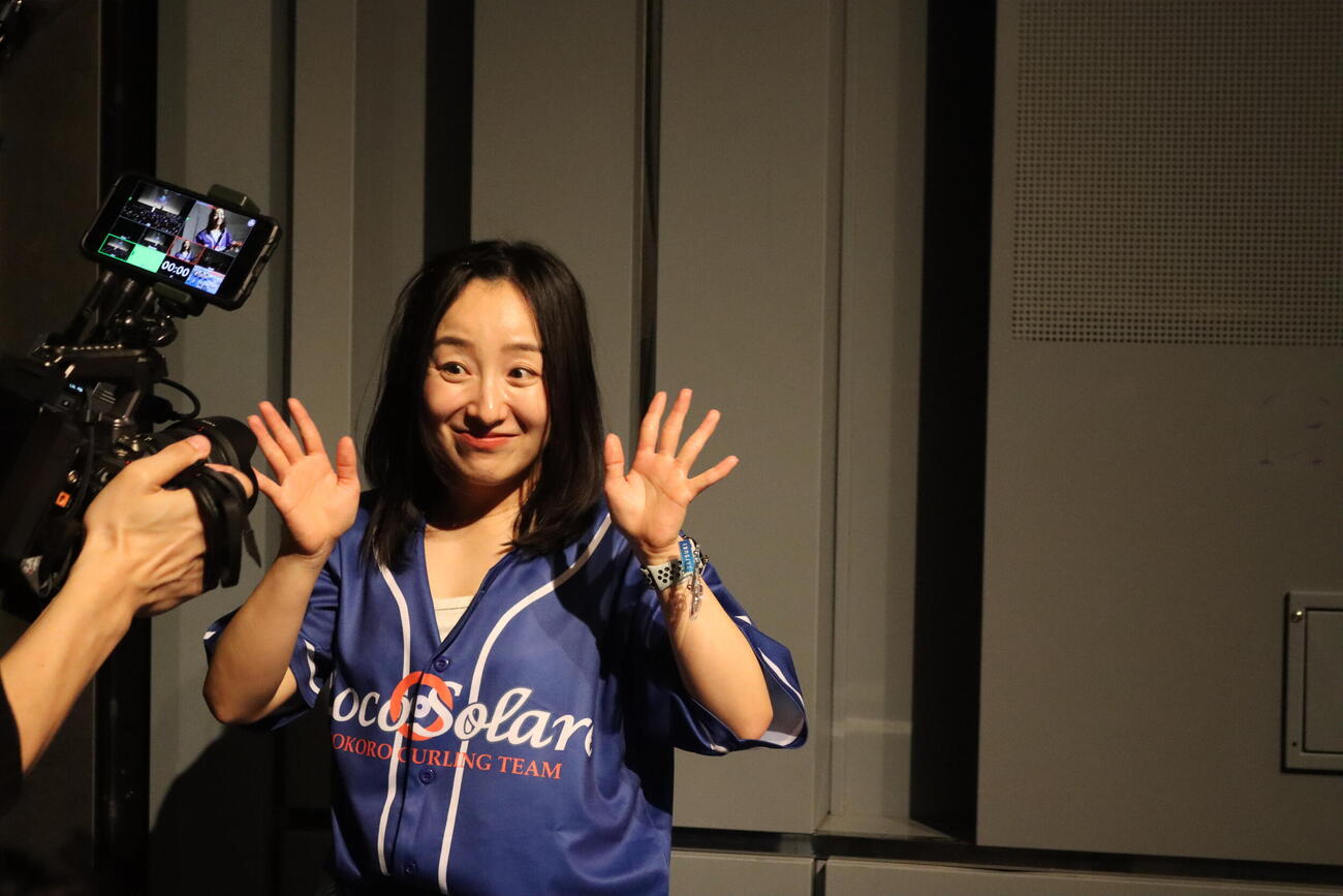 イベントに参加したロコ・ソラーレ藤沢五月