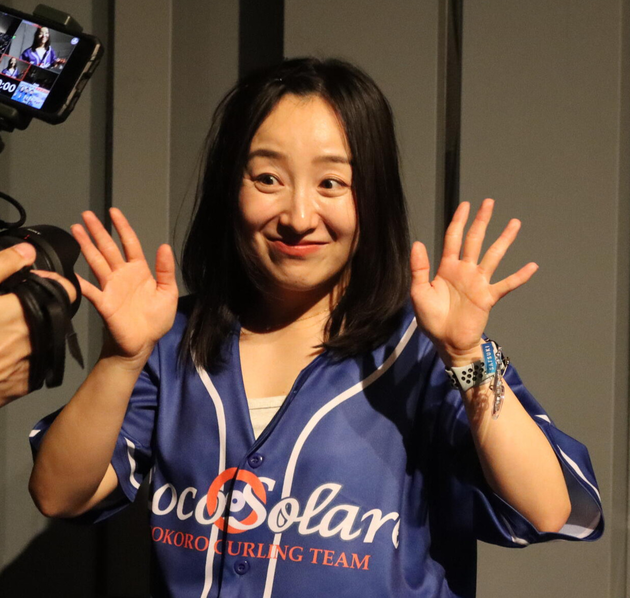 イベントに参加したロコ・ソラーレ藤沢五月