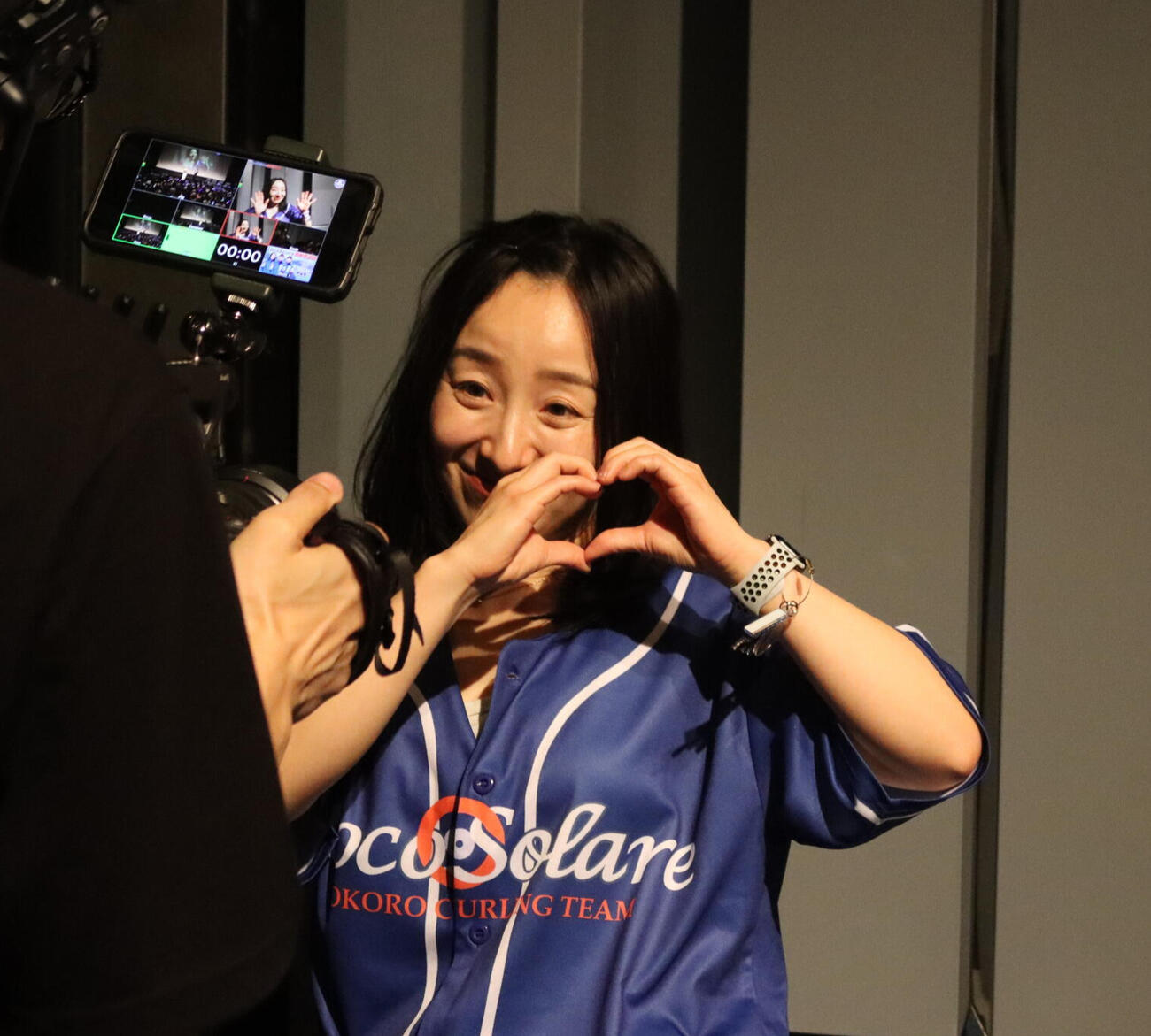 イベントに参加したロコ・ソラーレ藤沢五月
