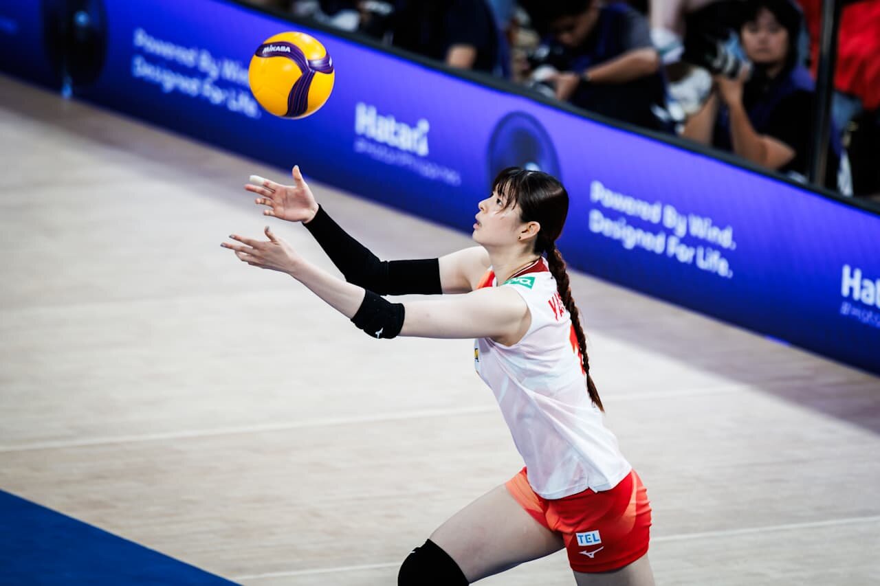 バレーボール・ネーションズリーグ（VNL）女子日本代表、イタリア戦（C）Volleyball World
