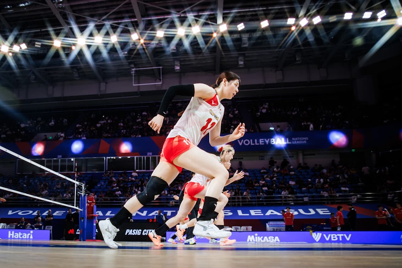 バレーボール・ネーションズリーグ（VNL）女子日本代表、イタリア戦（C）Volleyball World