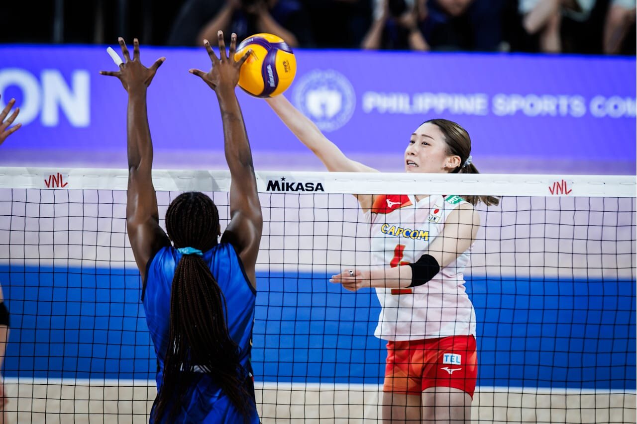 バレーボール・ネーションズリーグ（VNL）女子日本代表、イタリア戦（C）Volleyball World