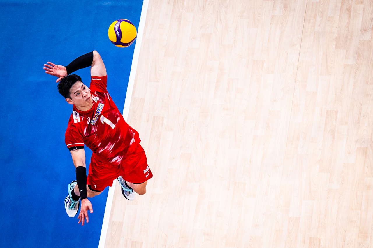 バレーボール・ネーションズリーグ（VNL）男子日本代表、セルビア戦（C）Volleyball World