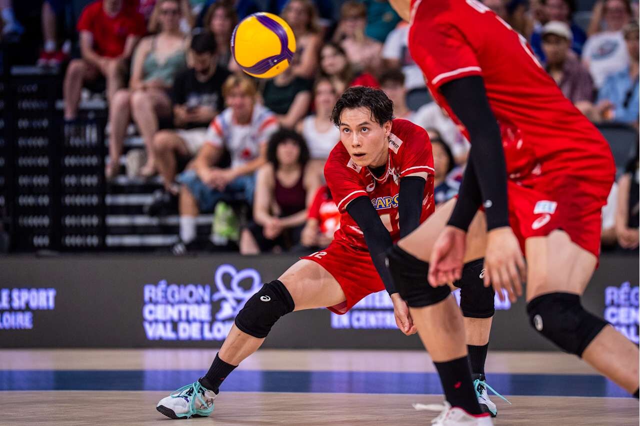 バレーボール・ネーションズリーグ（VNL）男子日本代表、セルビア戦（C）Volleyball World