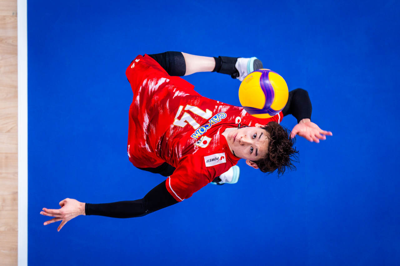 バレーボール・ネーションズリーグ（VNL）男子日本代表、セルビア戦（C）Volleyball World