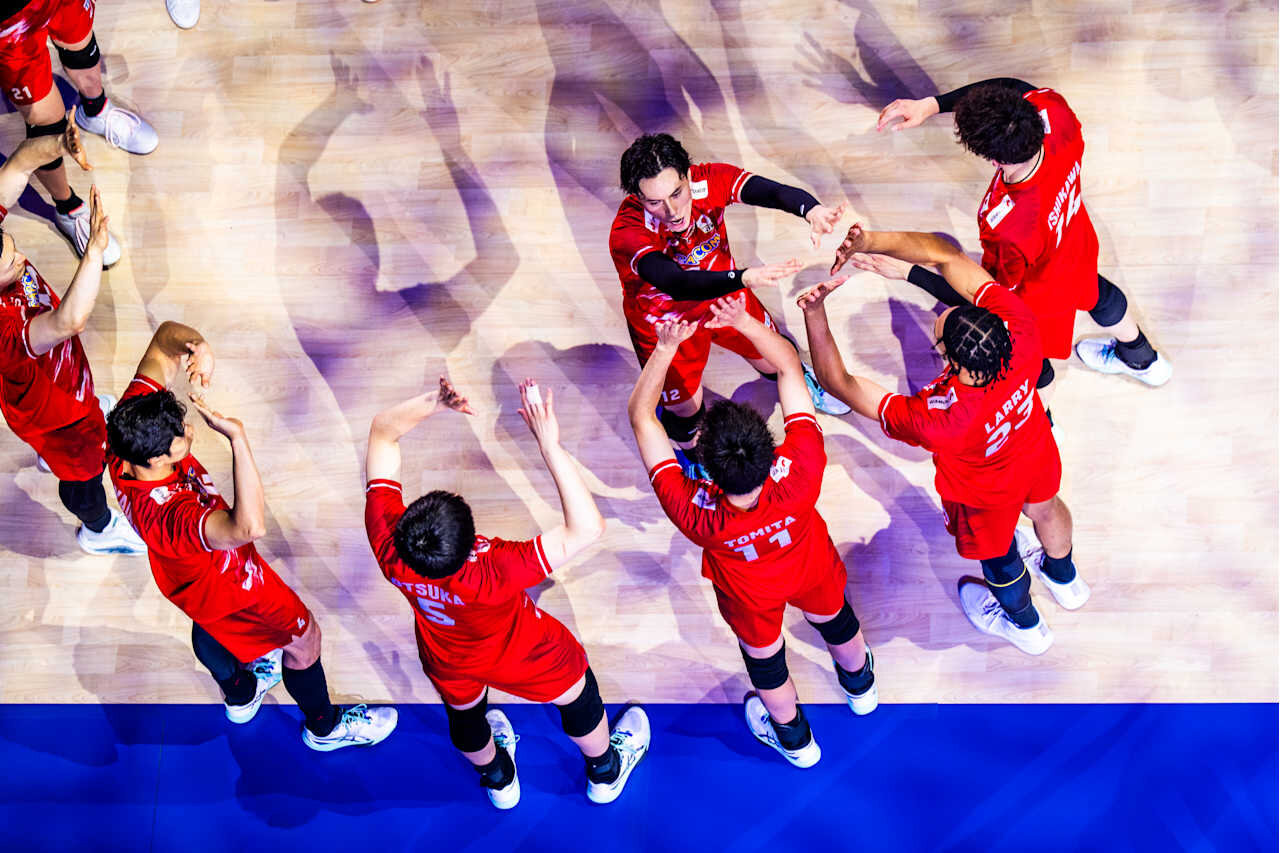 バレーボール・ネーションズリーグ（VNL）男子日本代表、セルビア戦（C）Volleyball World