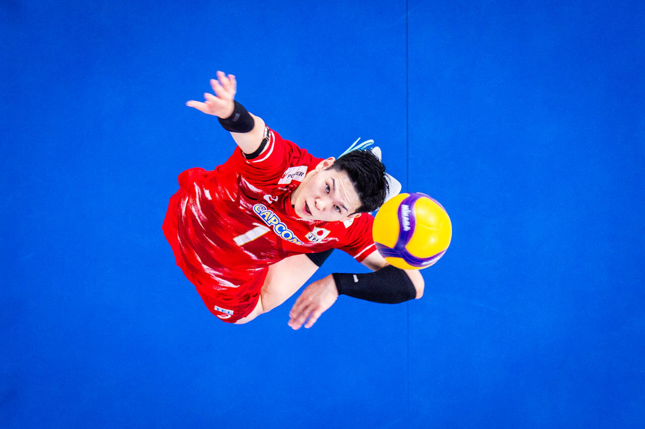 バレーボール・ネーションズリーグ（VNL）男子日本代表、セルビア戦（C）Volleyball World
