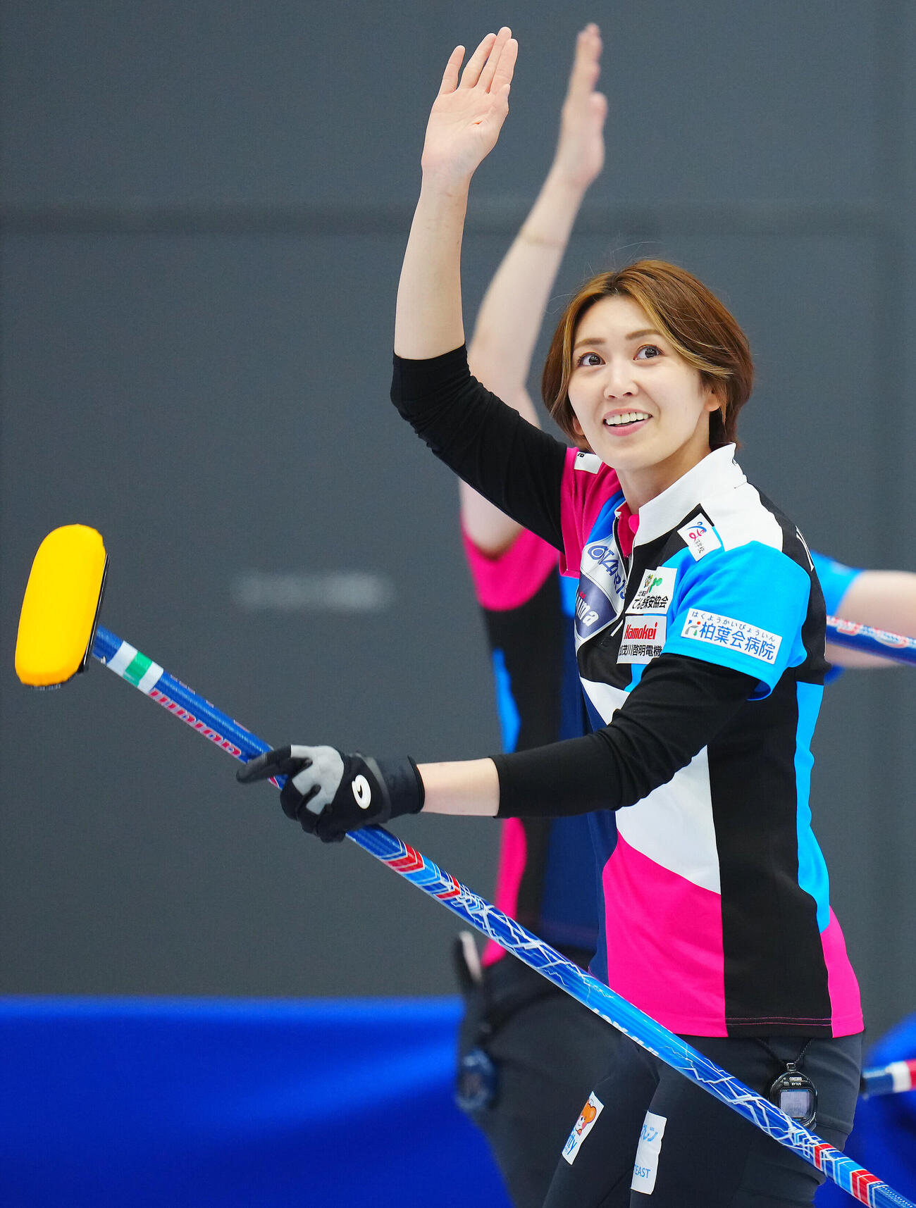 7日、カーリング日本選手権に臨むフォルティウス吉村紗也香