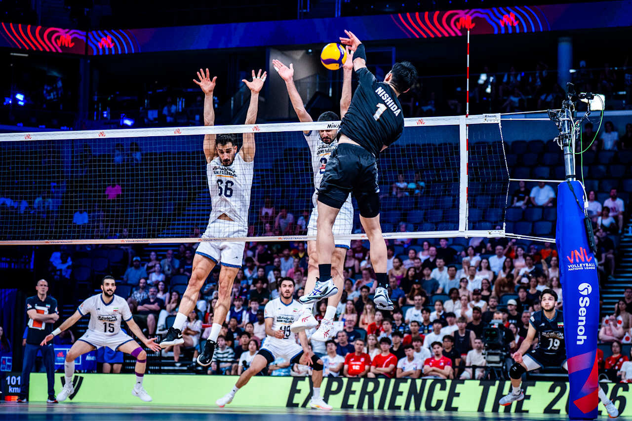 バレーボール・ネーションズリーグ（VNL）男子日本代表、イラン戦（C）Volleyball World